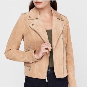 Genuine Suede Moto Jacket